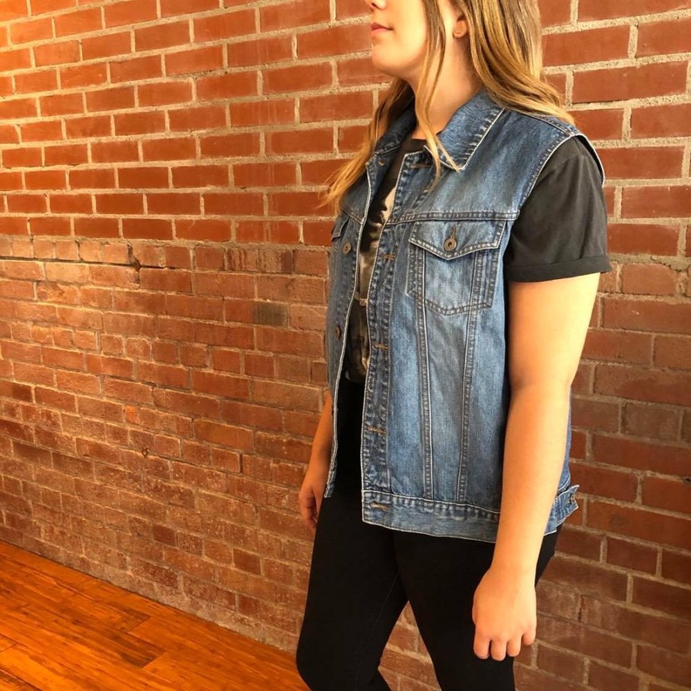 Oversized jeans jacket